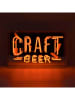 LOCOMOCEAN Led-lichtbox ''Craft Beer'' oranje - (B)38 x (H)24 x (D)10,5 cm