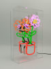 LOCOMOCEAN LED-Leuchtbox ''Flowers in Pot'' in Bunt - (B)30 x (H)40 x (T)10,5 cm