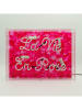 LOCOMOCEAN LED-Leuchtbox ''La Vie En Rose'' in Pink - (B)40 x (H)30 x (T)10,5 cm