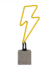 LOCOMOCEAN LED-Dekoleuchte ''Lightning Bolt'' in Gelb - (B)16 x (H)45 x (T)9 cm
