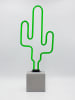 LOCOMOCEAN Dekoracyjna lampa LED "Cactus" w kolorze zielonym - 18 x 41 x 9 cm