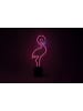 LOCOMOCEAN Dekoracyjna lampa LED "Flamingo" w kolorze różowym - 16 x 45 x 9 cm