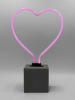 LOCOMOCEAN Led-decolamp ''Heart'' roze - (B)20 x (H)31 x (D)9 cm