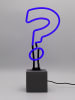 LOCOMOCEAN Dekoracyjna lampa LED "Question Mark" w kolorze niebieskim - 16 x 35 x 9 cm