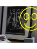 LOCOMOCEAN Dekoracyjna lampa LED "Smiley" w kolorze żółtym - 23 x 34 x 9 cm