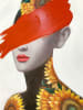 LOCOMOCEAN Leinwandbild ''Sunflower Woman'' - (L)80 x (B)80 cm