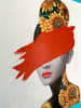 LOCOMOCEAN Print op canvas ''Sunflower Woman'' - (L)80 x (B)80 cm