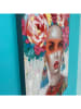 LOCOMOCEAN Print op canvas ''Woman Floral Headdress'' - (L)90 x (B)70 cm