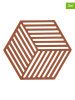 Zone Denmark 2-delige set: onderzetters "Hexagon" terracotta - (L)16 x (B)14 cm