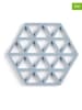 Zone Denmark 2-delige set: onderzetters "Triangles" lichtblauw - (L)16 x (B)14 cm