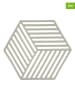 Zone Denmark 2-delige set: onderzetters "Hexagon" grijs - (L)16 x (B)14 cm