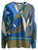 Milano Italy Blouse blauw/kaki