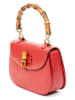Gucci Skórzana torebka w kolorze czerwonym - 27 x 17 x 8 cm