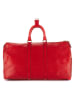 Louis Vuitton Leder-Weekender in Rot - (B)46 x (H)28 x (T)21 cm
