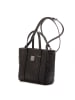 MCM Leder-Henkeltasche in Schwarz - (B)20 x (H)20 x (T)6 cm