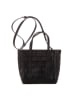 MCM Leder-Henkeltasche in Schwarz - (B)20 x (H)20 x (T)6 cm