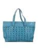 MCM Henkeltasche in Hellblau - (B)38 x (H)29 x (T)13 cm