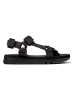 Camper Leder-Sandalen "Oruga" in Schwarz