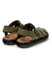 Camper Leder-Halbsandalen "Pelotas Flota" in Khaki