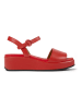 Camper Leder-Sandaletten in Rot