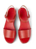 Camper Leren haksandalen rood