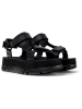 Camper Leren haksandalen zwart