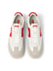 Camper Leder-Sneakers in Weiß/ Rot