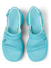 Camper Leren haksandalen "Thelma" turquoise