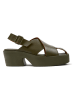Camper Leder-Sandaletten "Billie" in Khaki