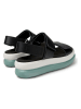Camper Leder-Sandaletten "Pelotas Flota" in Schwarz