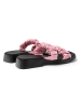 Camper Slippers "Dana zwart/lichtroze