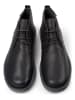 Camper Leder-Schnürschuhe "Wagon" in Schwarz