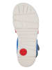 Camper Leder-Sandalen "TWS" in Creme/ Blau/ Rot