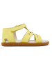 Camper Leder-Sandalen in Gelb
