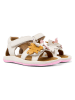 Camper Leder-Sandalen "Bicho" in Creme