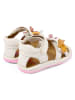 Camper Leder-Sandalen "Bicho" in Creme