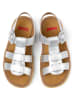 Camper Leren sandalen "Bicho" zilverkleurig