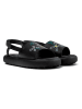 Camper Leder-Sandalen "Pelotas Flota" in Schwarz