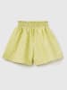 Benetton Leinenshorts in Gelb