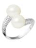 Pearl Addict Silber-Ring mit Perlen