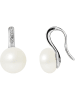 Pearl Addict Zilveren oorhangers met parels