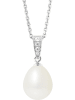 Pearl Addict Silber-Halskette mit Perle - (L)42 cm