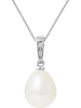 Pearl Addict Weißgold-Anhänger mit Diamanten und Perle
