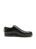 British Passport Leder-Monkstraps in Braun