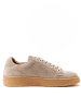 British Passport Leder-Sneakers in Taupe