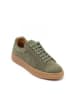 British Passport Leder-Sneakers in Khaki
