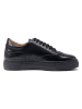 British Passport Leder-Sneakers in Schwarz