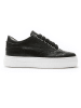 British Passport Leder-Sneakers in Schwarz