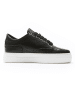 British Passport Leder-Sneakers in Schwarz