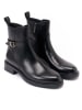 British Passport Leder-Boots in Schwarz